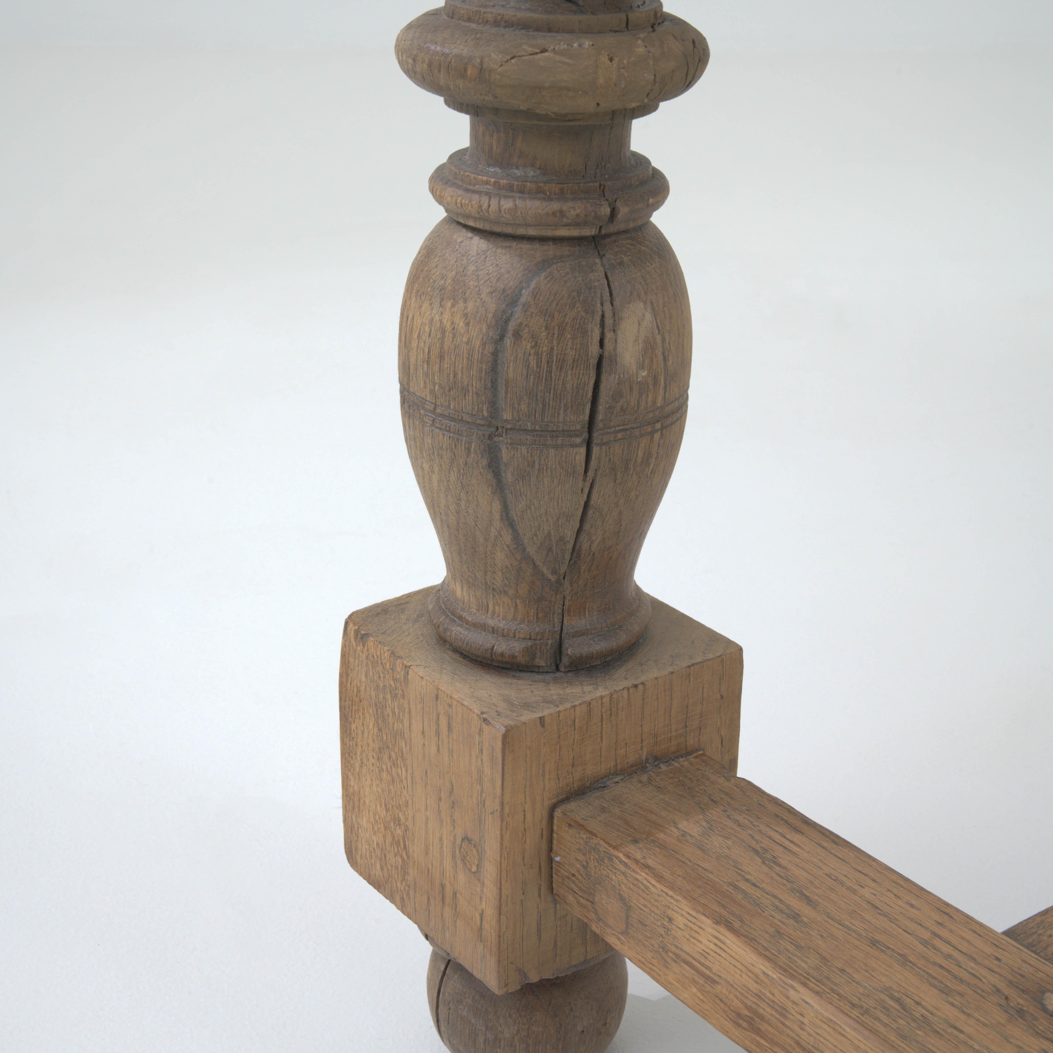 19th Century Belgian Wooden Side Table 4