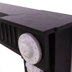 19th Century Belgium Black Marble Fireplace Mantelpiece