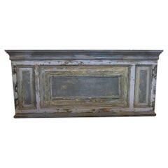 19th Century Belgium Grey Blue Wooden Counter