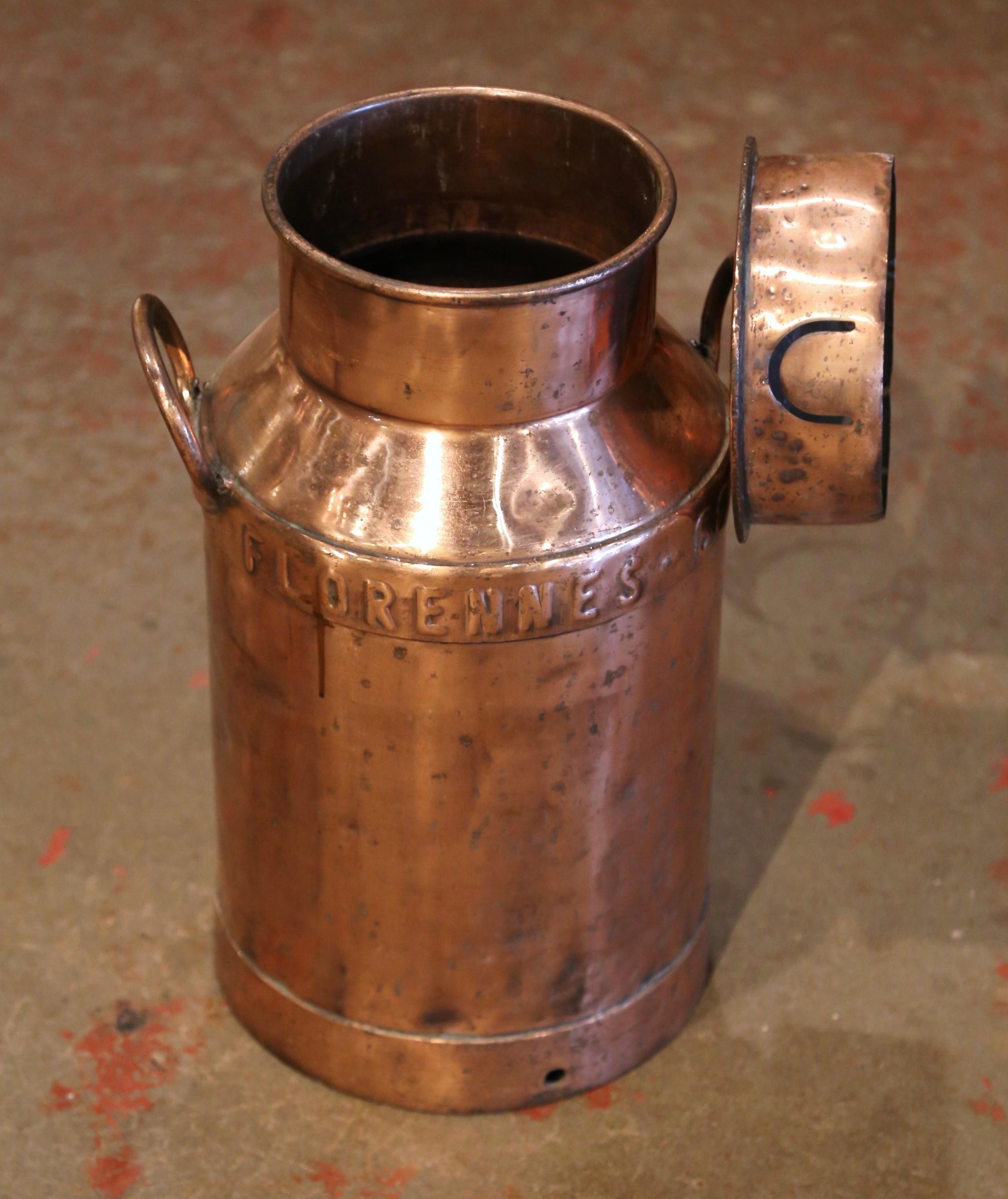 milk can with lid