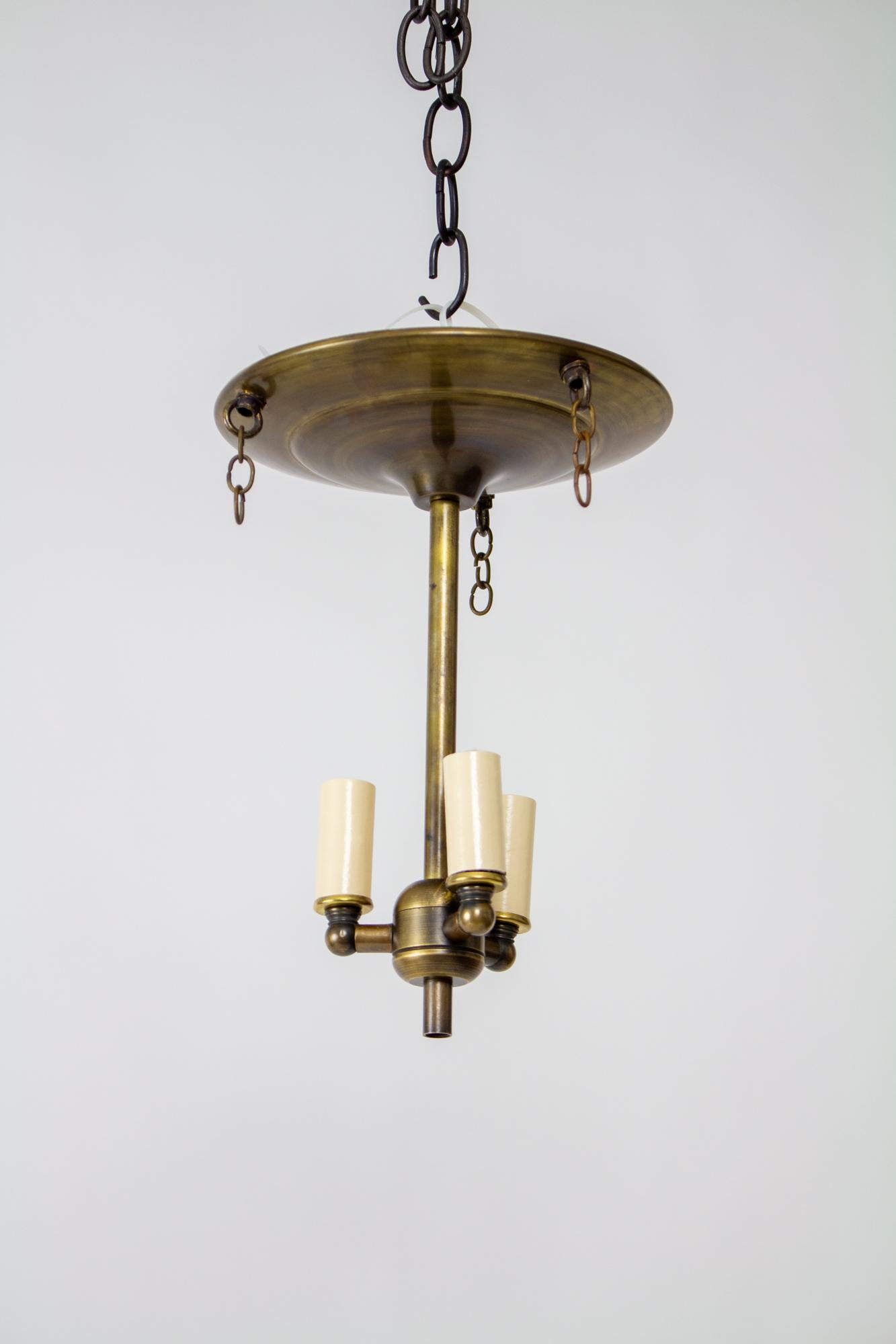 19th Century Bell Jar Lantern With Scale Pattern 1
