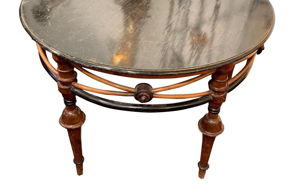 round center hall table