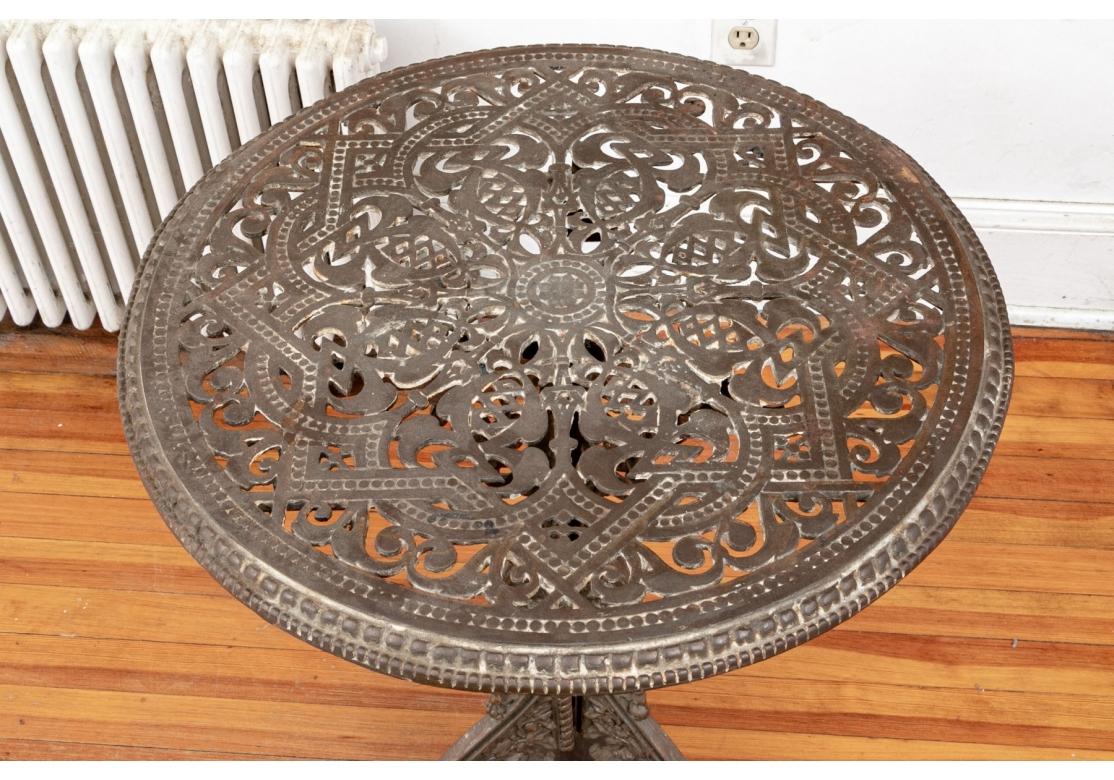 Unknown 19th Century Belle Époque Era Open Iron Work Side Table  For Sale