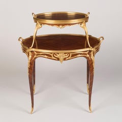 19th Century Belle Époque Tea Table with Removable Tray by François Linke