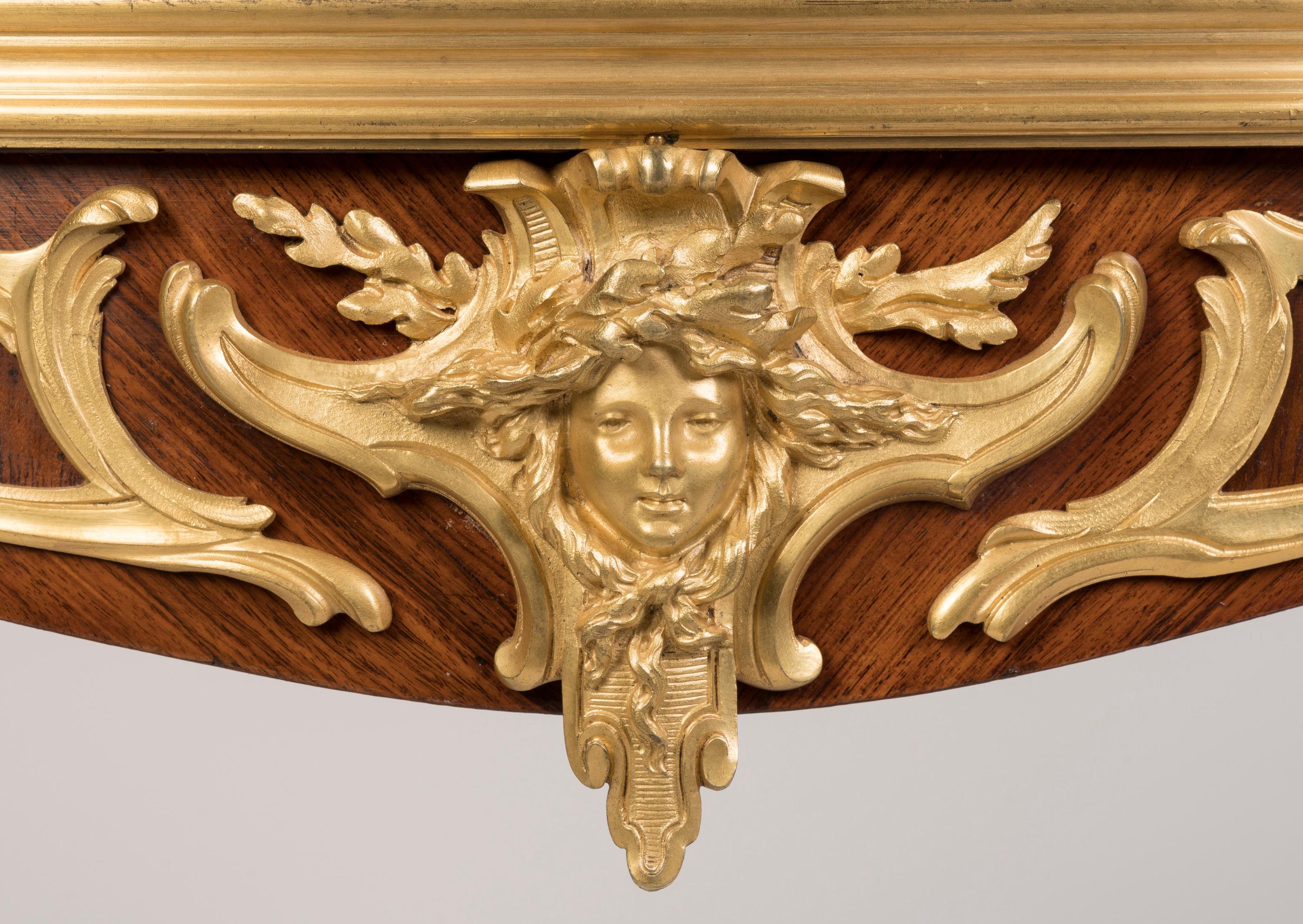 19th Century Belle Époque Tea Table with Removable Tray by François Linke For Sale 3