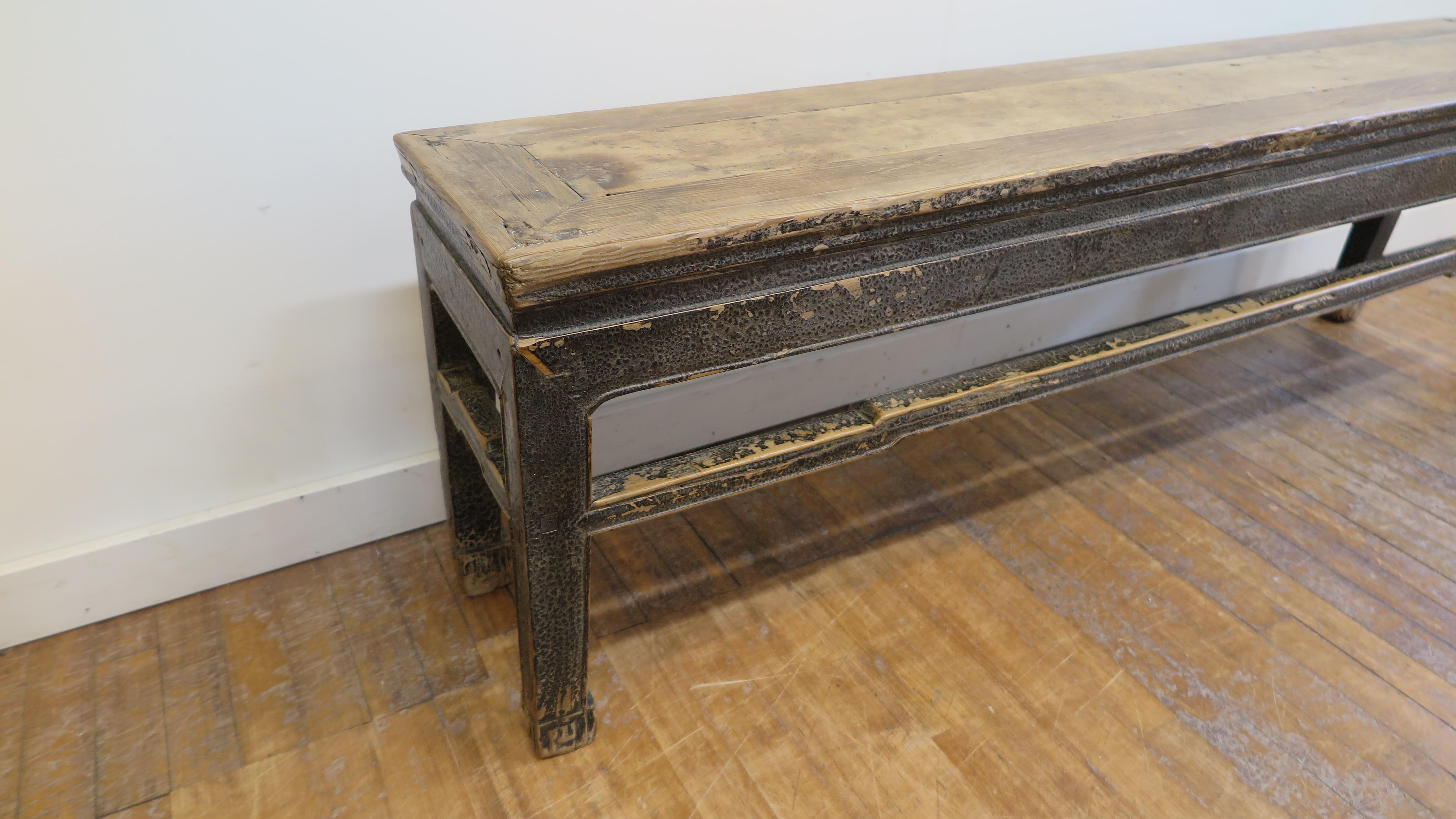 Lacquered 19th Century Bench For Sale