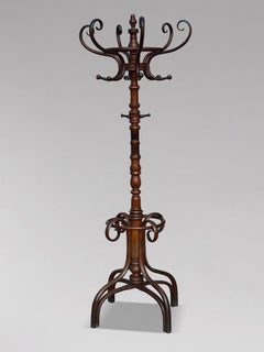 19th Century Bentwood, Beech, Walnut Coat & Hat Stand Labelled Fischel