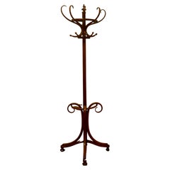 Antique 19th Century Bentwood Flat Back Hall Stand