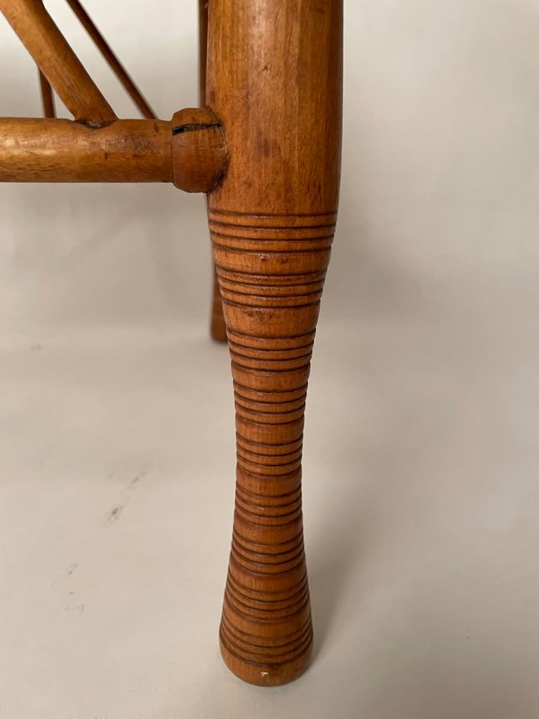 19th Century Bentwood Thebes Stool with Larkin Company Label 5