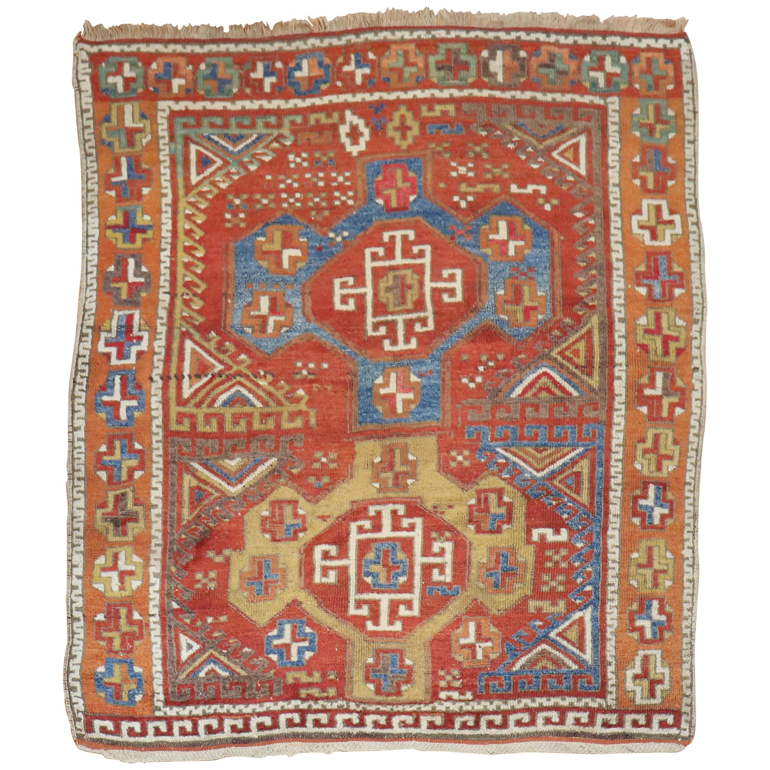Türkischer Bergama-Teppich aus dem 19. Jahrhundert
