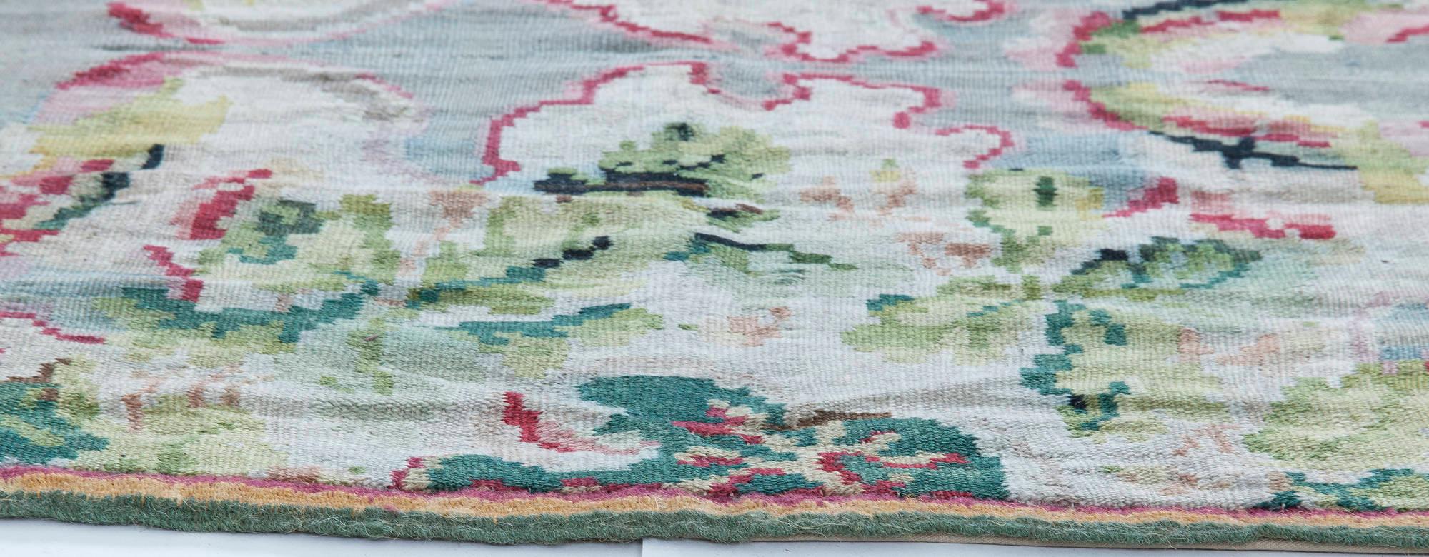 19th Century Bessarabian Floral Design Wool Rug For Sale 2