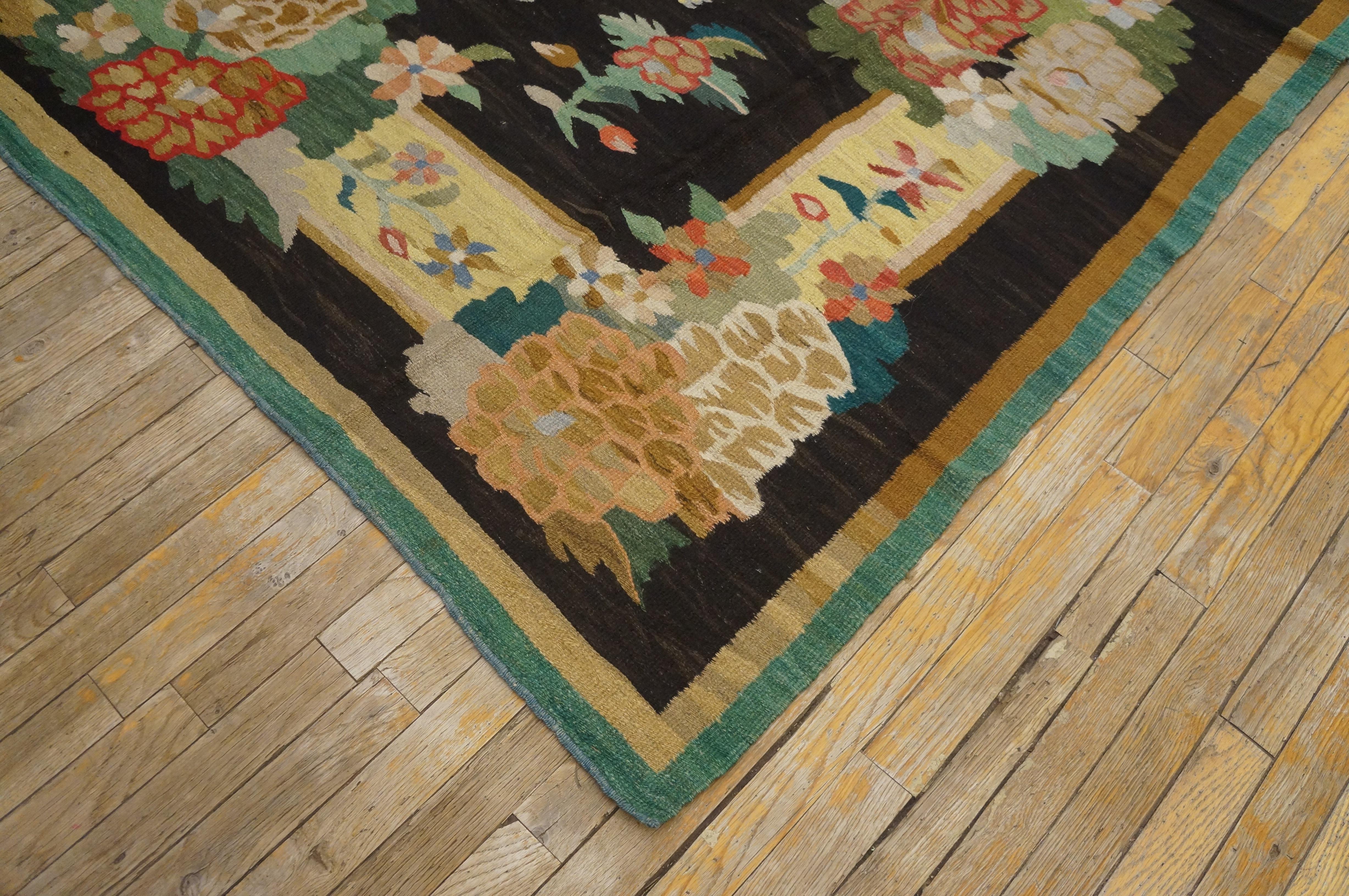 19th Century Besserabian Flat-Weave Carpet ( 6'9