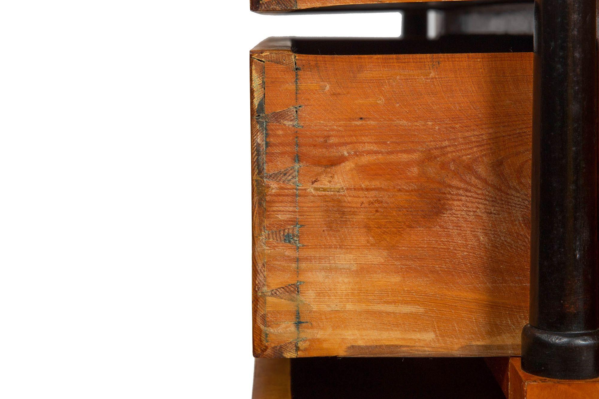 19th Century Biedermeier Antique Karelian Birch Chest of Drawers Commode For Sale 12