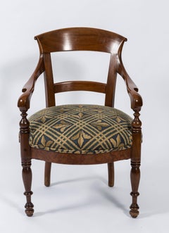19th Century Biedermeier Armchair with Upholstered Seat