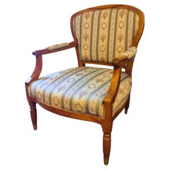Sillón Biedermeier Siglo XIX Madera Maciza de Nogal