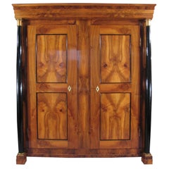Armoire Biedermeier del 19° secolo, noce