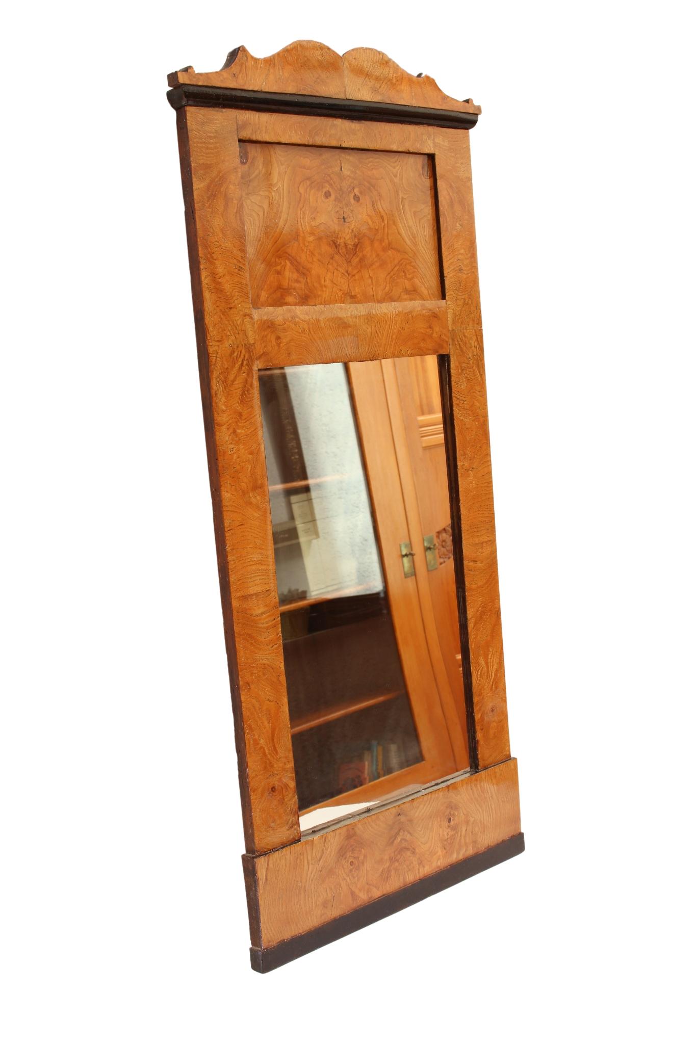 German 19th Century, Biedermeier Ash Mirror For Sale