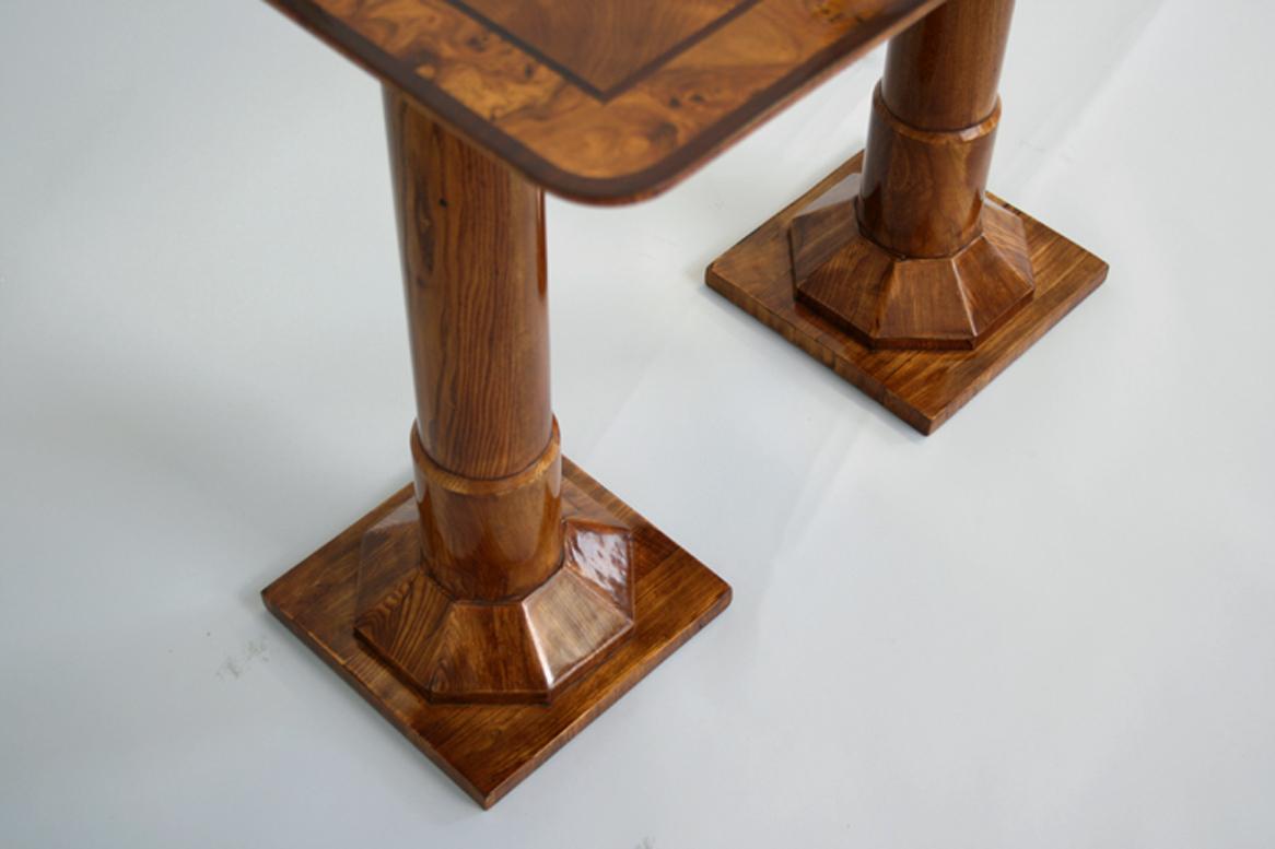 Marquetry 19th Century Biedermeier Ash Table. Vienna, c. 1825.
