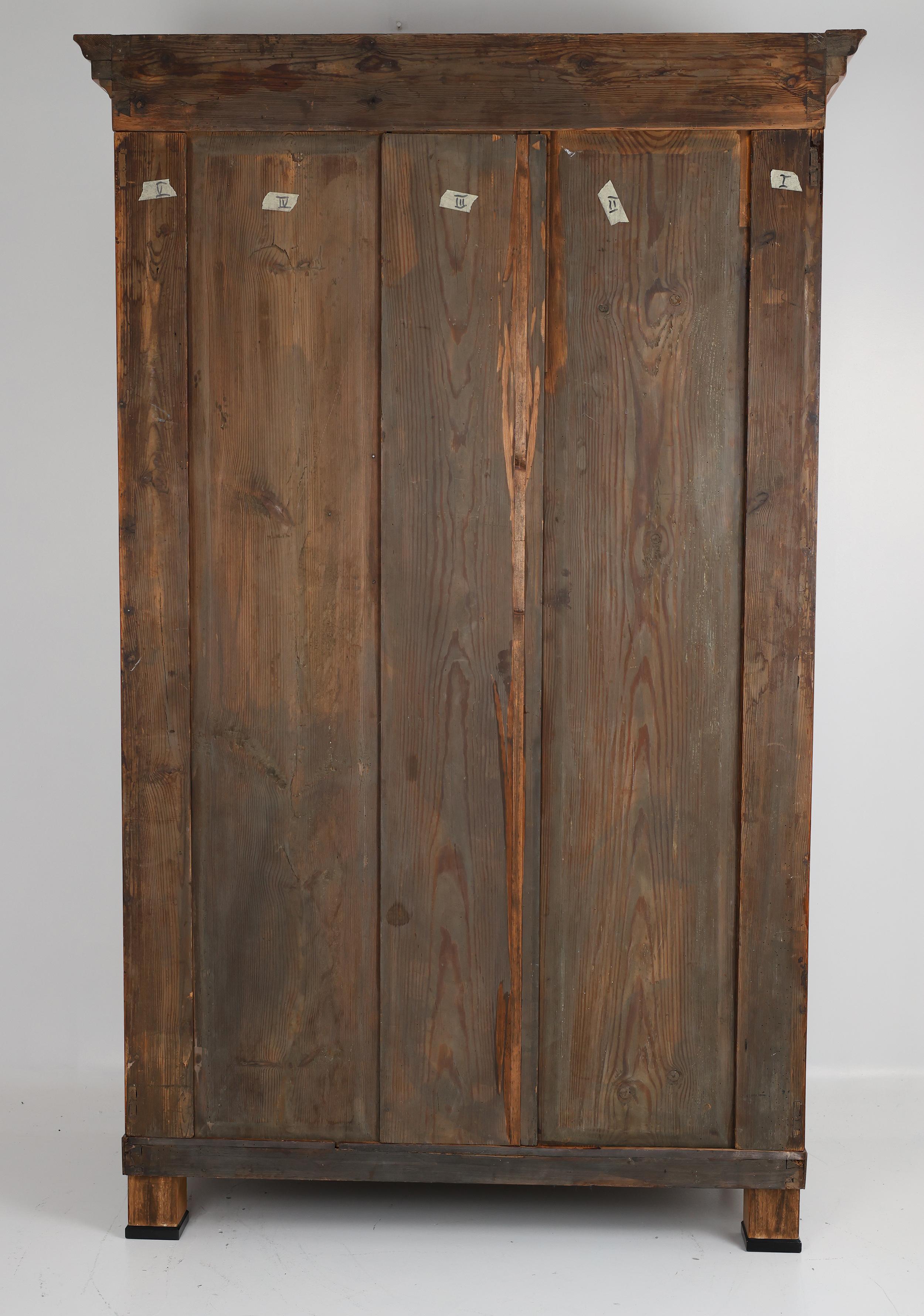 19th Century Biedermeier Ash Wardrobe, 1820–1825 For Sale 12