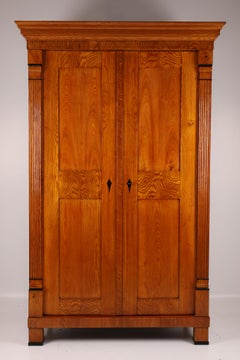 19th Century Biedermeier Ash Wardrobe, 1820–1825