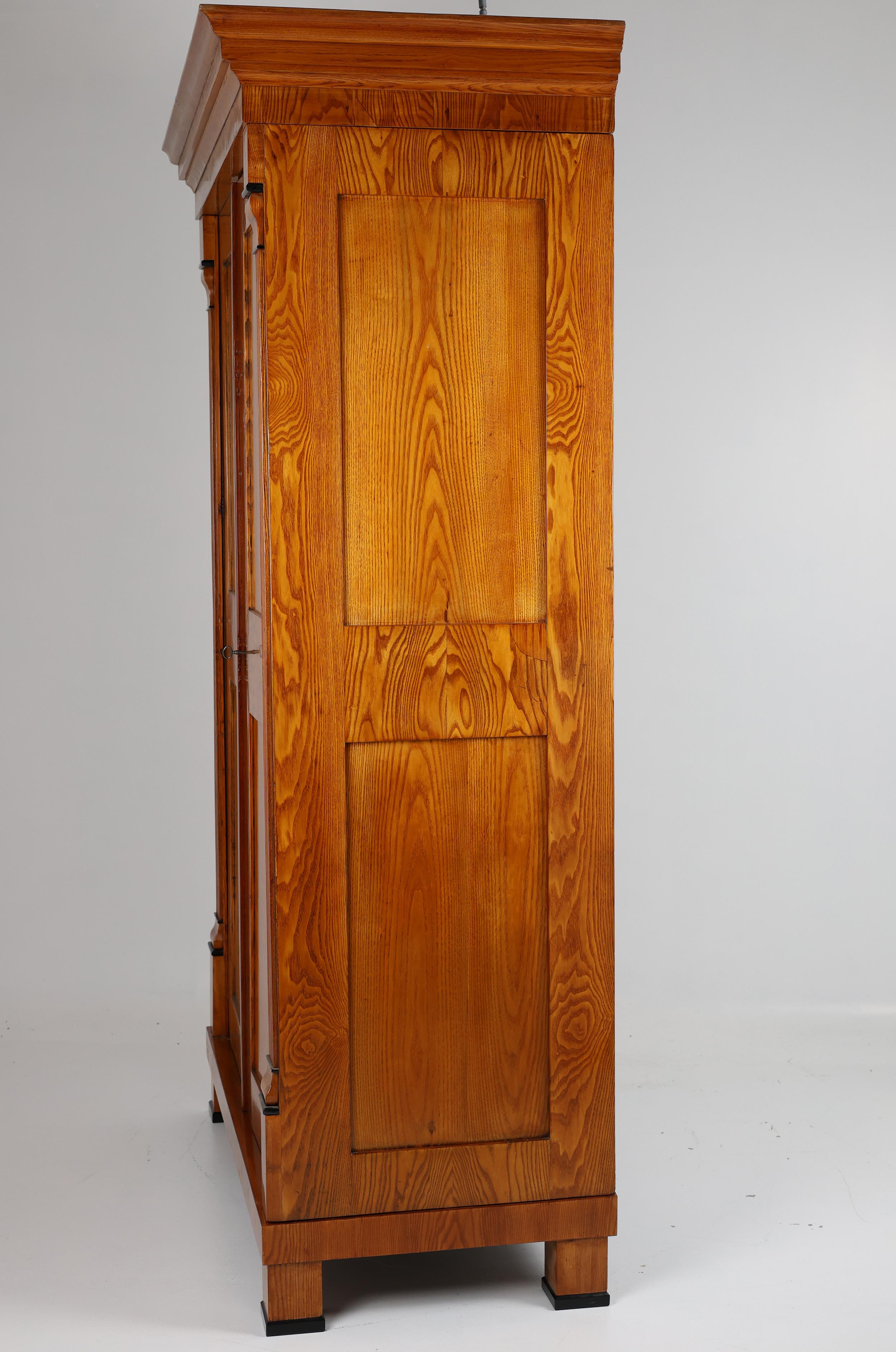 Early 19th Century 19th Century Biedermeier Ash Wardrobe, 1820–1825 For Sale