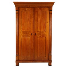 19th Century Biedermeier Ash Wardrobe, 1820–1825