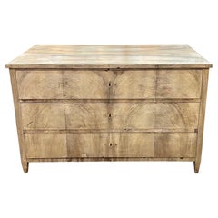 19th Century Biedermeier Bleached Commode