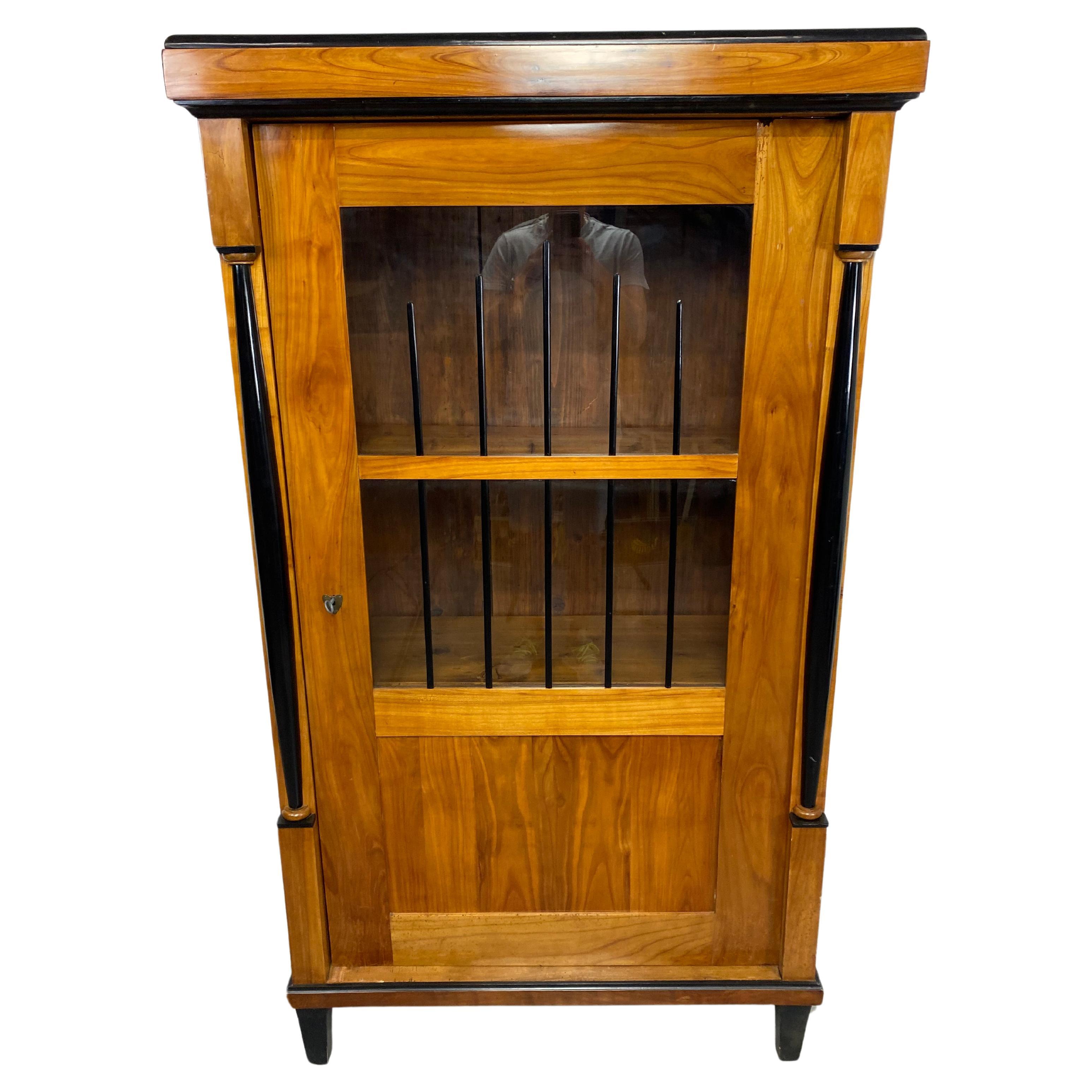 19th century biedermeier bookcase For Sale