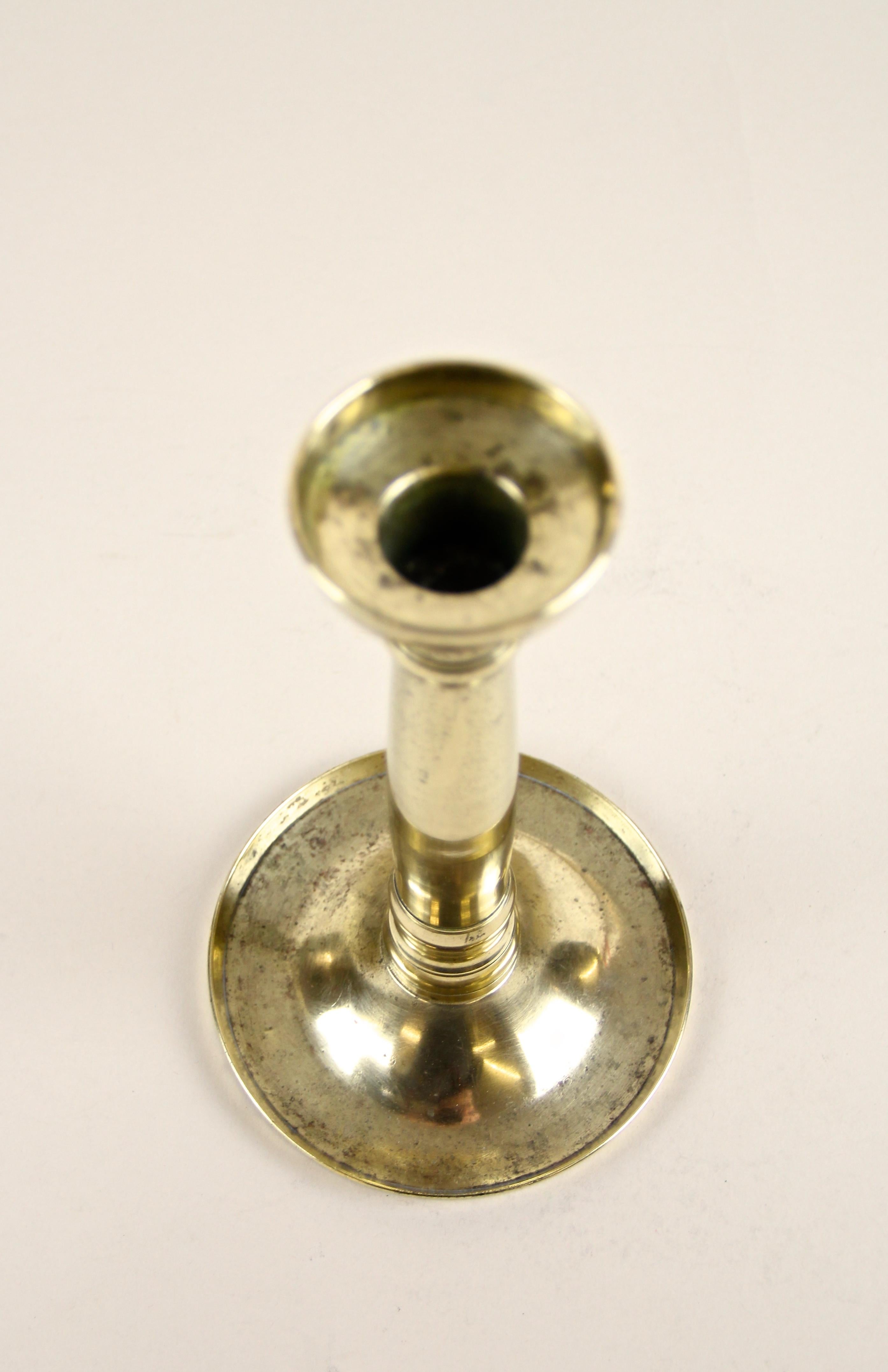 19th Century Biedermeier Brass Candlestick, Austria, circa 1830 For Sale 3