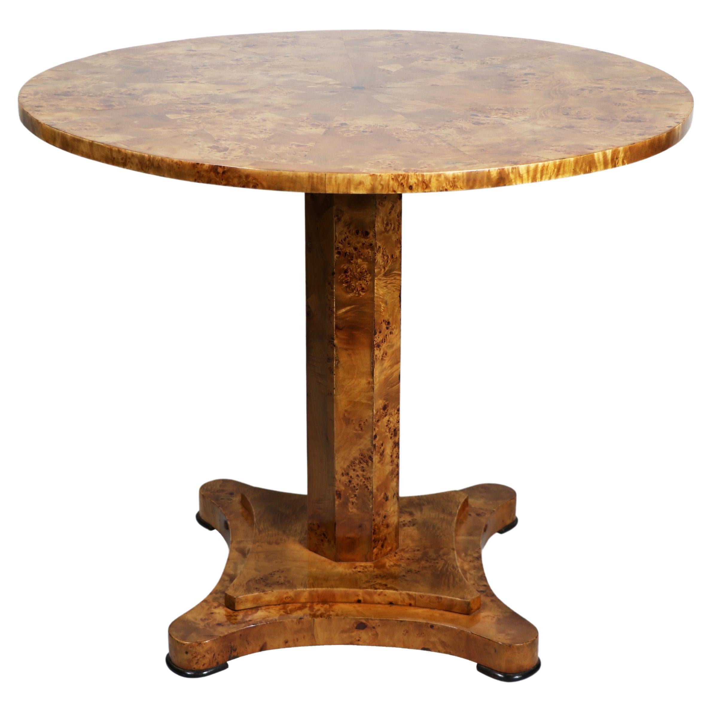 19th Century Biedermeier Pedestal Table. Austria, c. 1830. For Sale