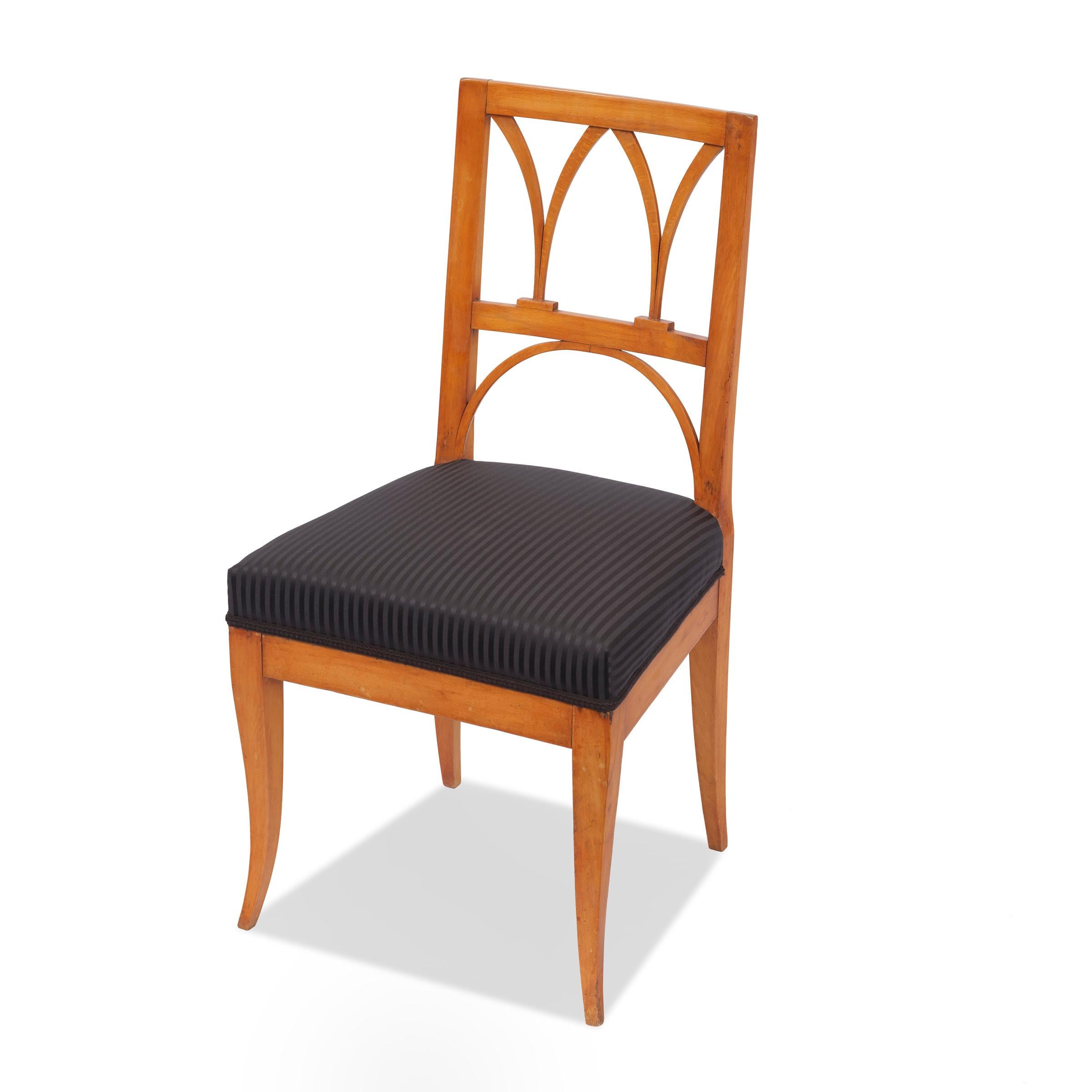 Tedesco Sedia Biedermeier del XIX secolo in ciliegio del 1820 circa in vendita