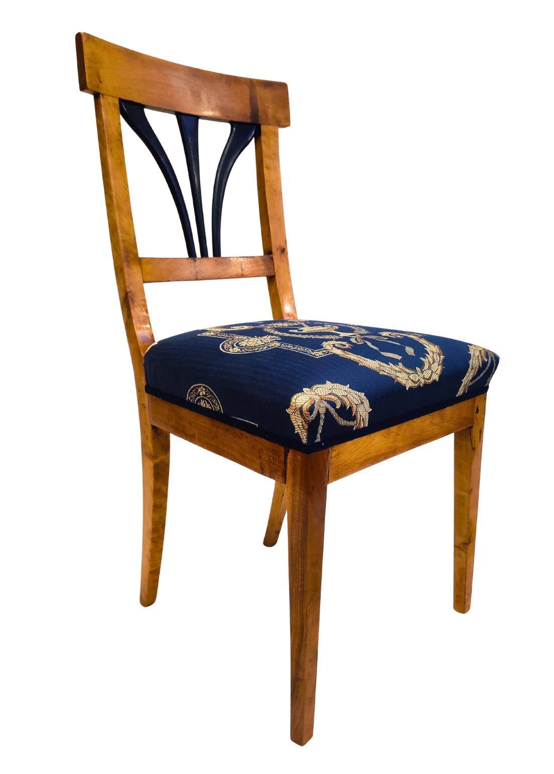 Lucidato Sedia Biedermeier del XIX secolo in vendita