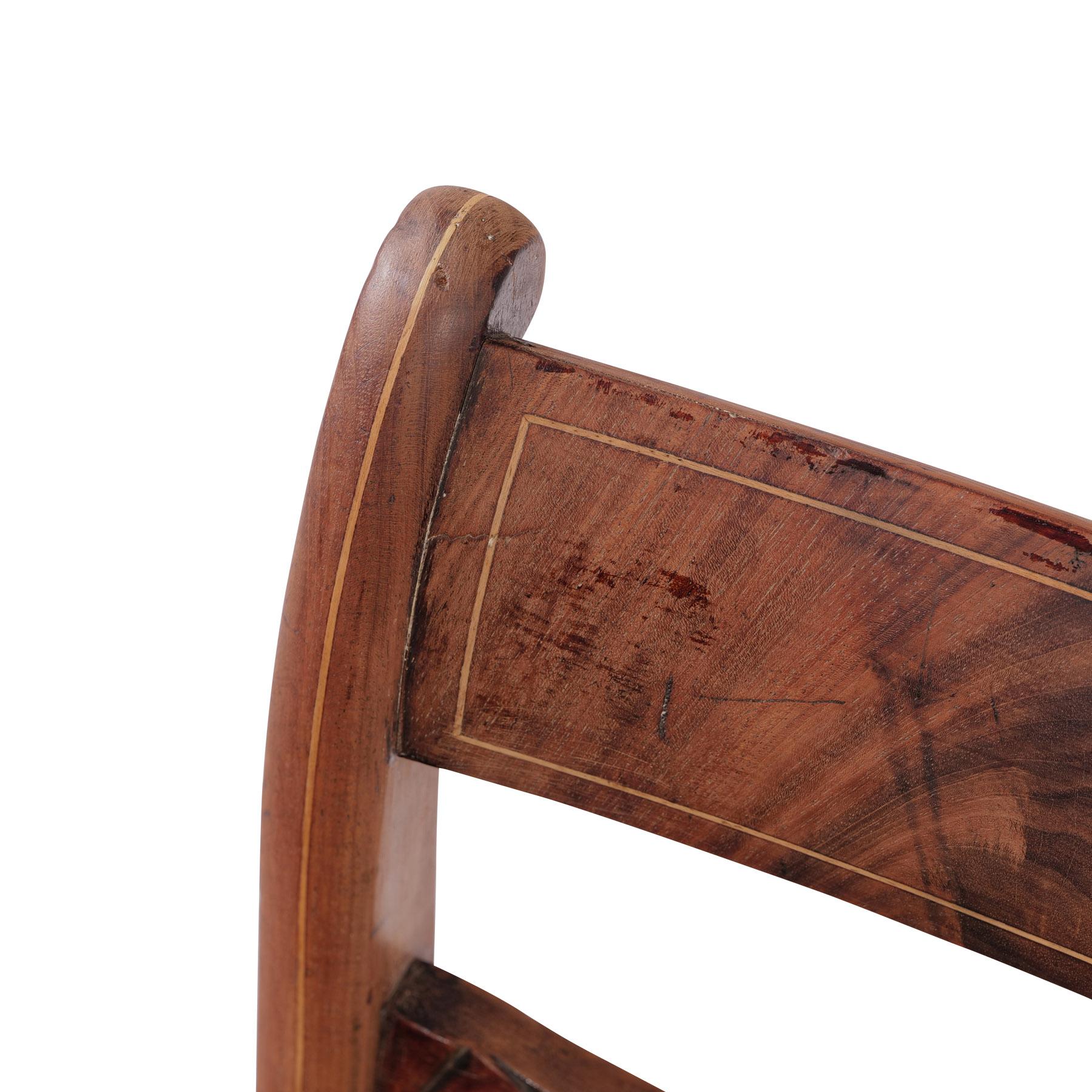 19th Century Biedermeier Chair Nutwood around 1820 For Sale 1