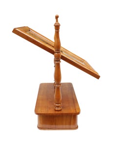 Espejo de mesa / Psique de cerezo Biedermeier del siglo XIX