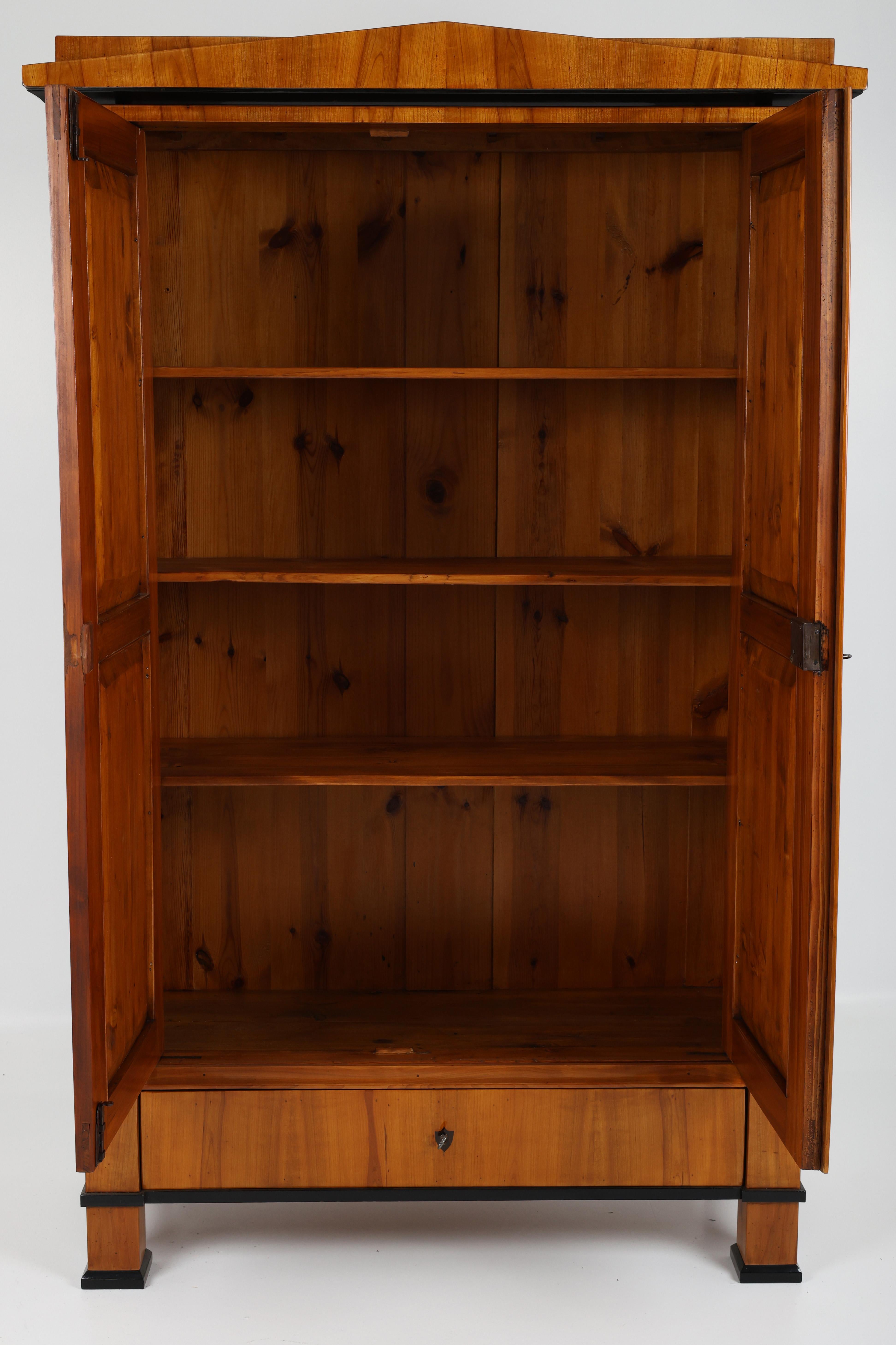 19th Century Biedermeier Cherry wood Wardrobe For Sale 10