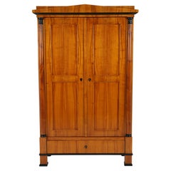 19th Century Biedermeier Cherry wood Wardrobe