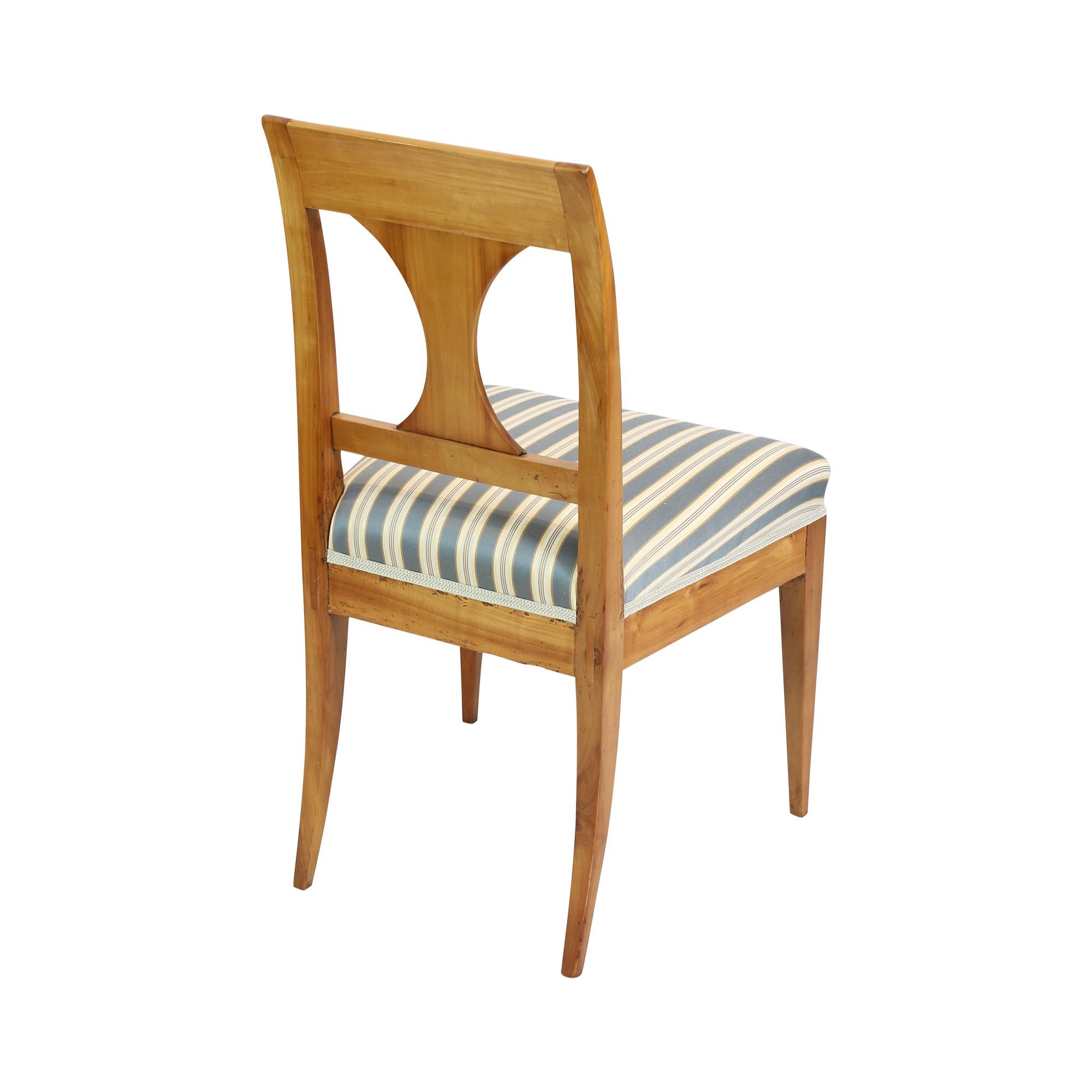 German 19th Century Biedermeier Cherrywood Chair For Sale