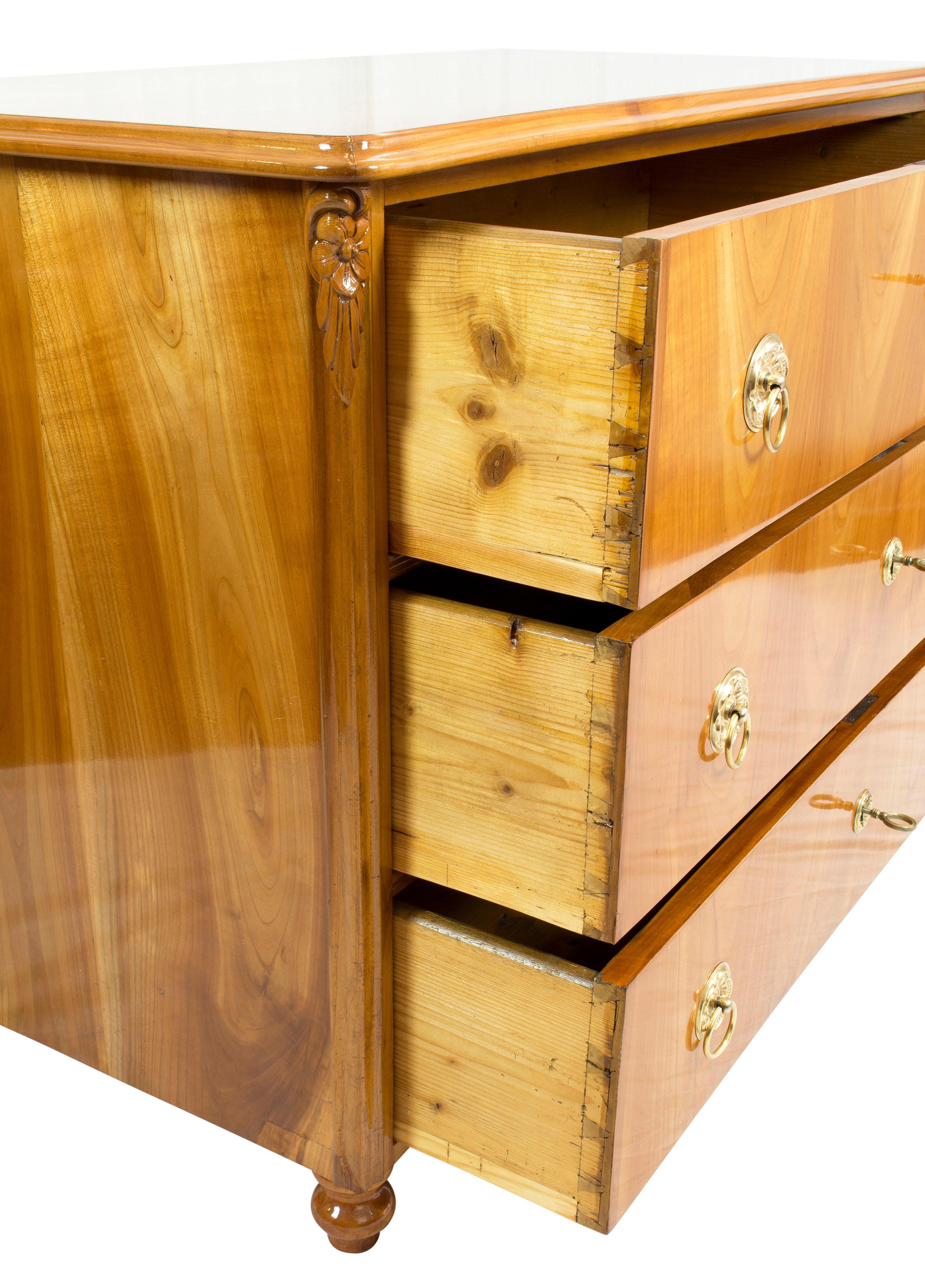 solid cherry wood chest of drawers