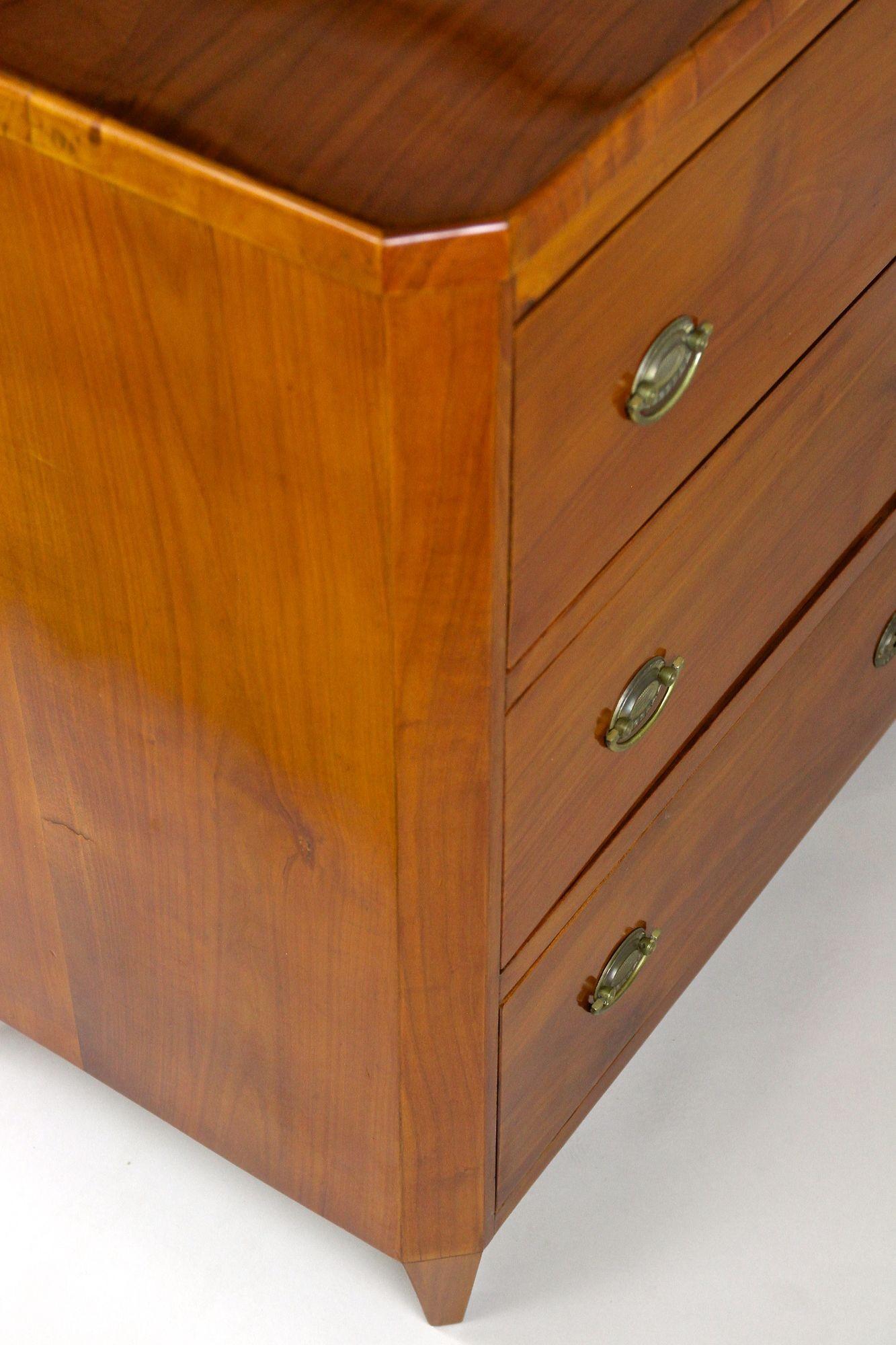 19th Century Biedermeier Cherrywood Chest of Drawers, Austria, circa 1830 For Sale 5