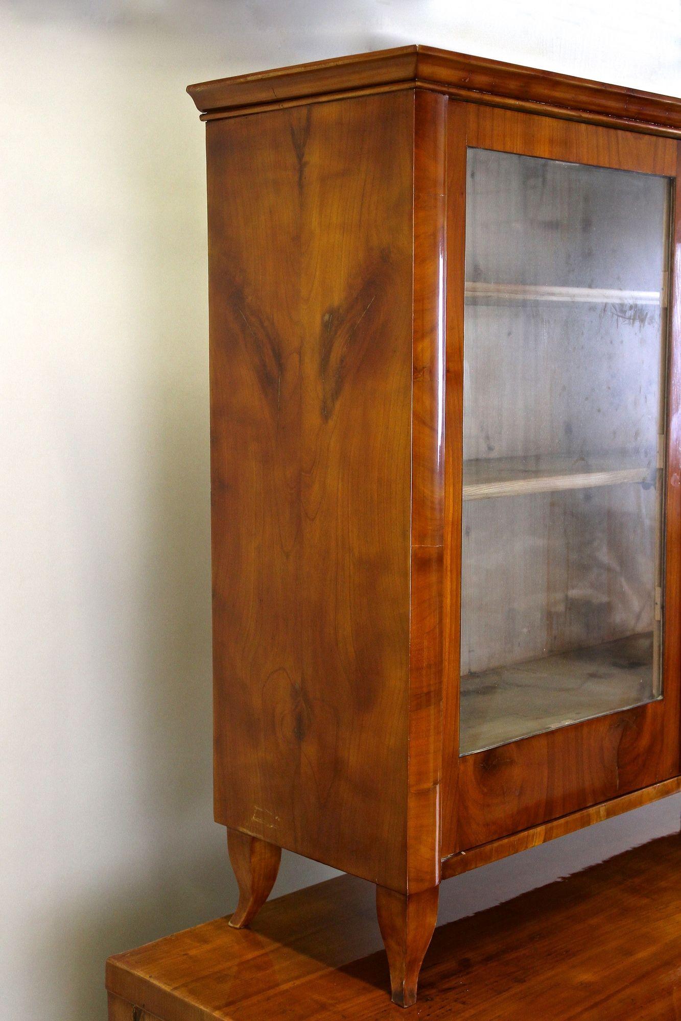 19th Century Biedermeier Chest of Drawers/ Buffet, Cherrywood Austria circa 1830 For Sale 13