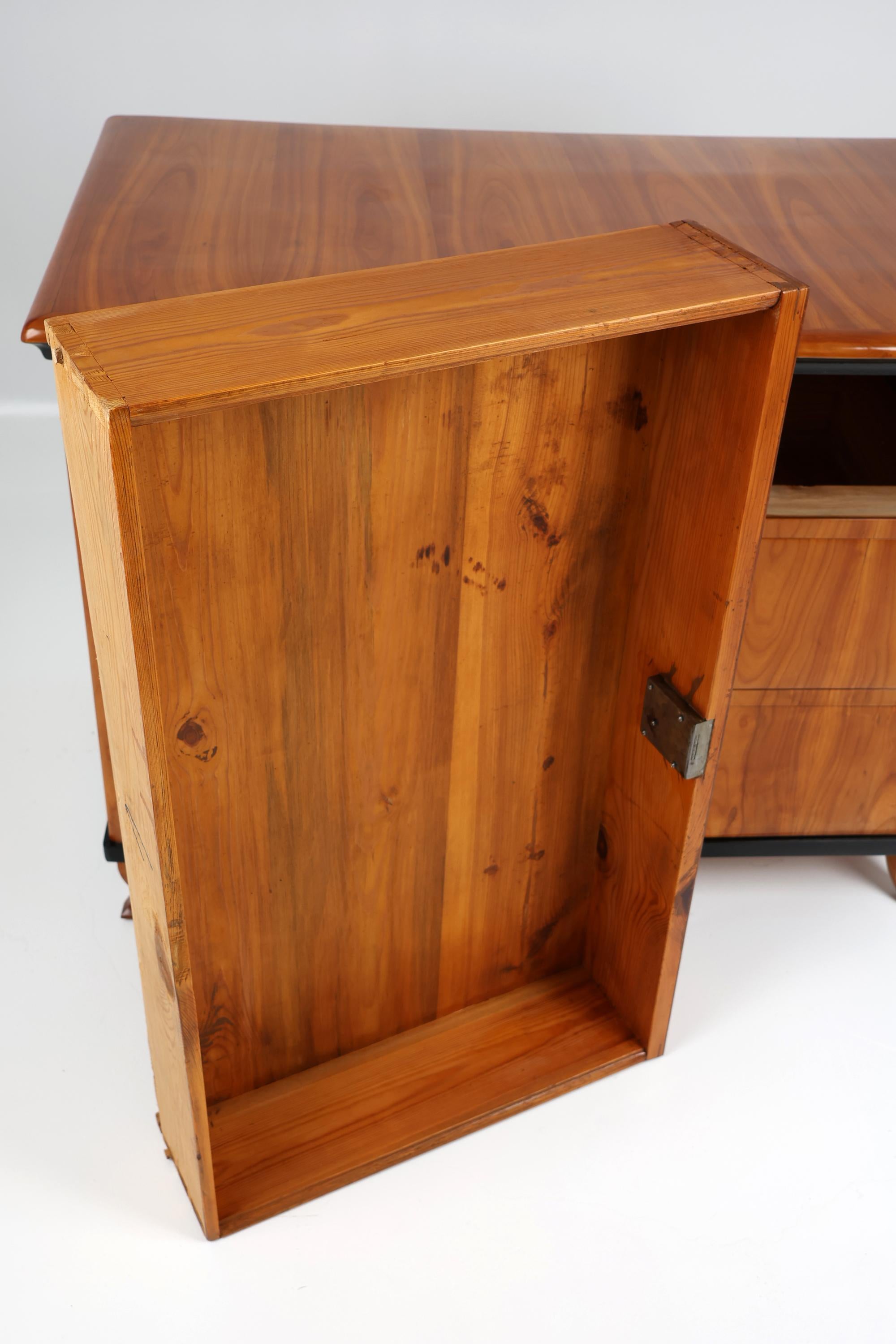 Cassettiera Biedermeier del XIX secolo, legno di Wood. in vendita 5