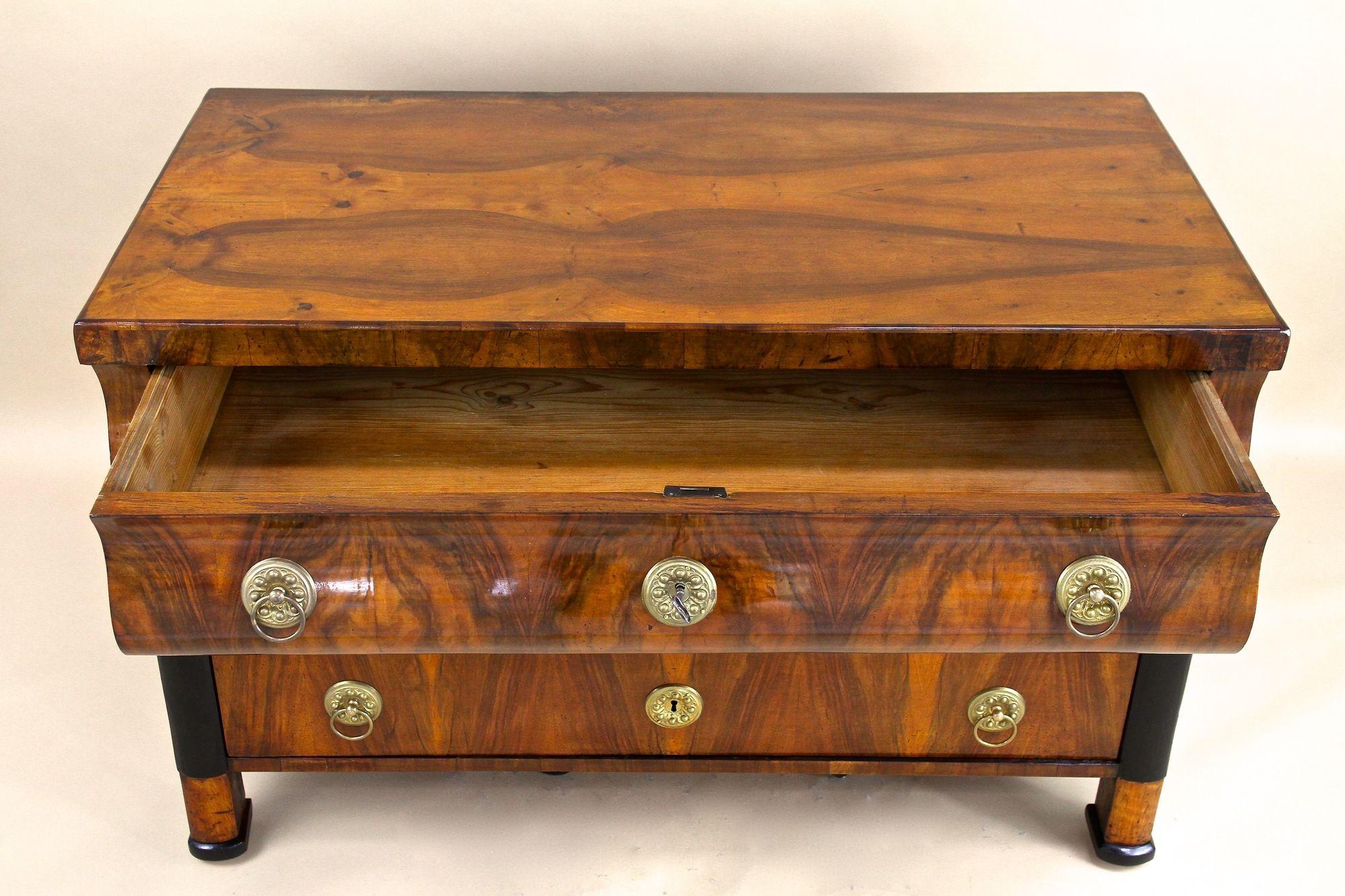 19th Century Biedermeier Chest of Drawers/ Commmode, Hand-Polished, AT ca. 1825 For Sale 5