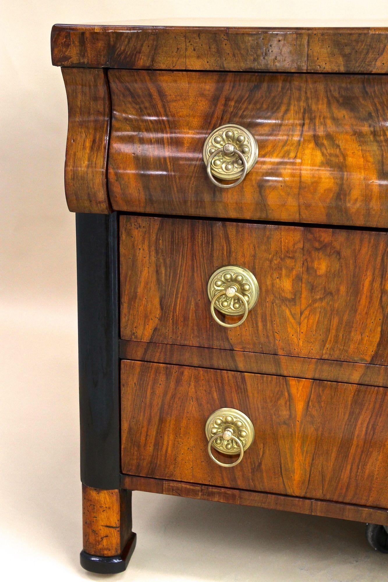 19th Century Biedermeier Chest of Drawers/ Commmode, Hand-Polished, AT ca. 1825 For Sale 10