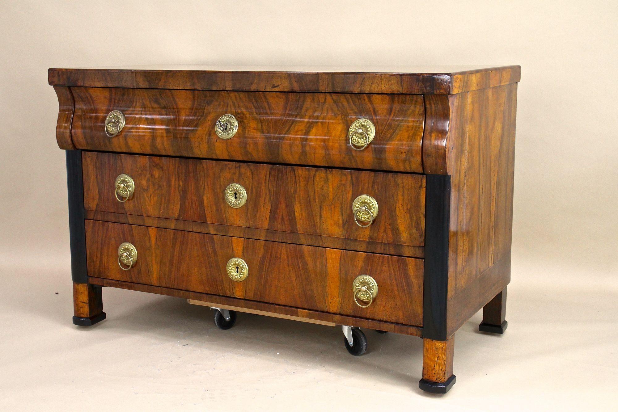 19th Century Biedermeier Chest of Drawers/ Commmode, Hand-Polished, AT ca. 1825 For Sale 12