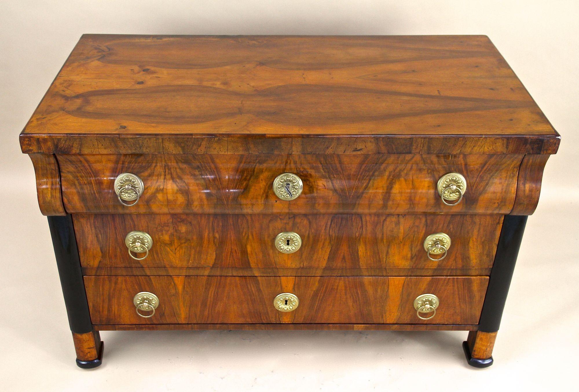 Austrian 19th Century Biedermeier Chest of Drawers/ Commmode, Hand-Polished, AT ca. 1825 For Sale