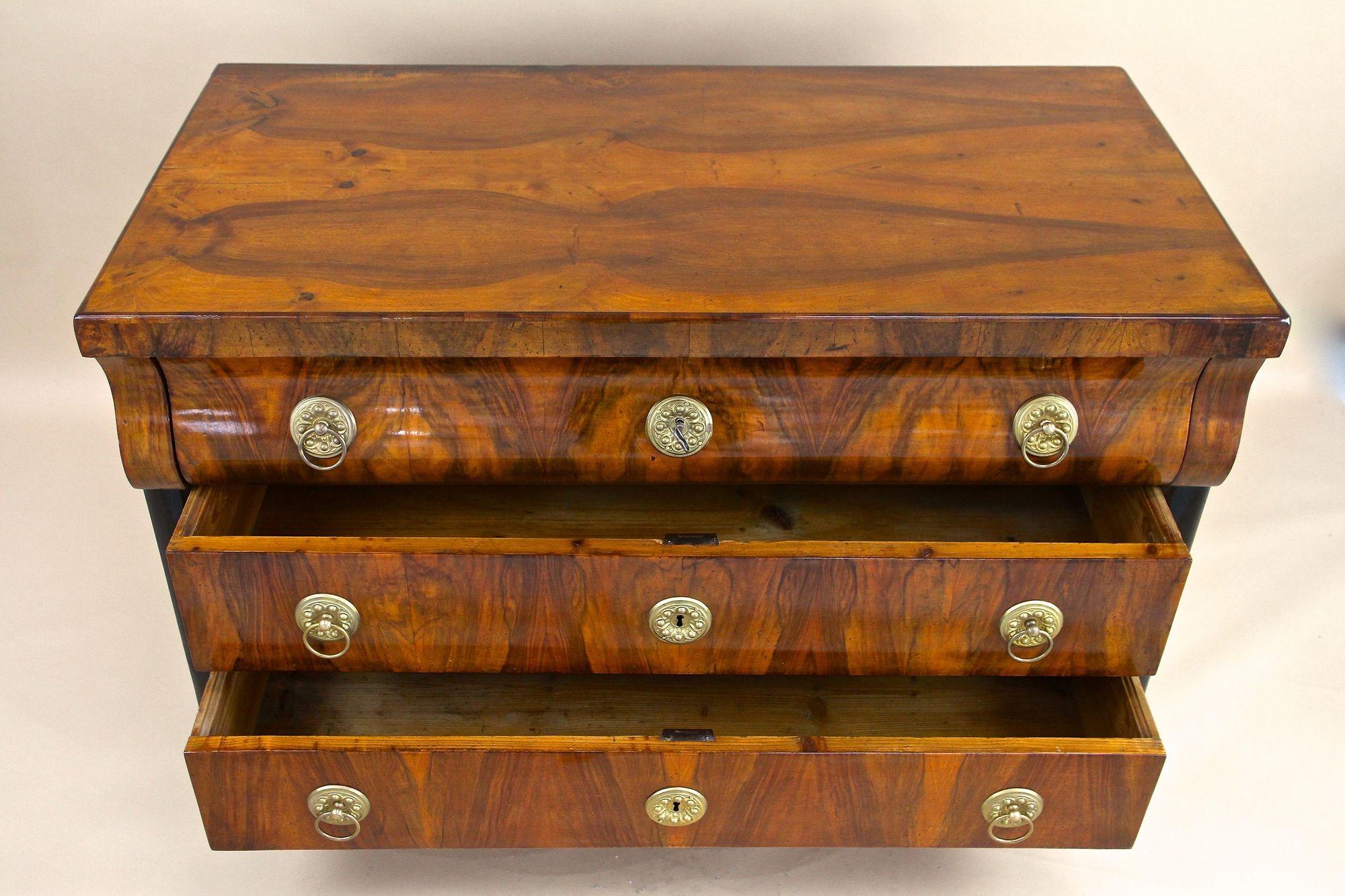 19th Century Biedermeier Chest of Drawers/ Commmode, Hand-Polished, AT ca. 1825 For Sale 1