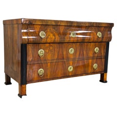 19th Century Biedermeier Chest of Drawers/ Commmode, Hand-Polished, AT ca. 1825