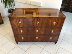 19th Century Biedermeier Chest of Drawers Made of Walnut