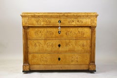 Cómoda Biedermeier Siglo XIX, Madera de álamo, Alemania ca. 1840