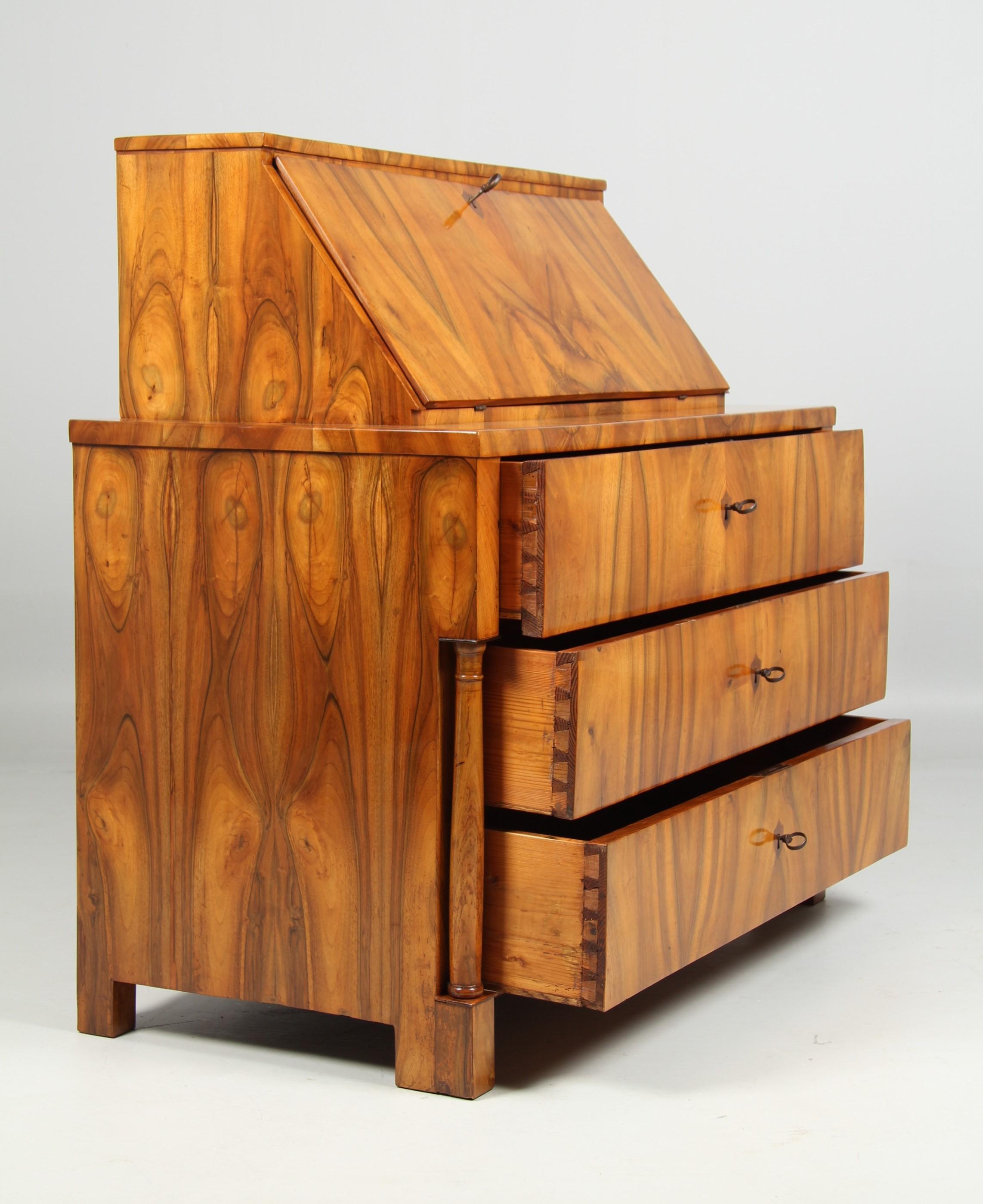 Biedermeier-Kommode des 19. Jahrhunderts mit Sekretär-Kommode, um 1830 im Angebot 5